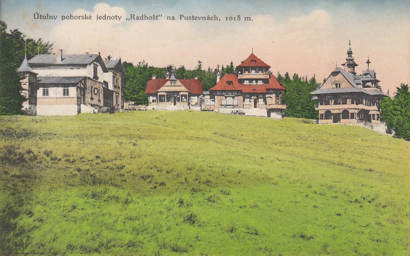 Útulny pohorské jednoty "Radhošť" na Pustevních 1018 m