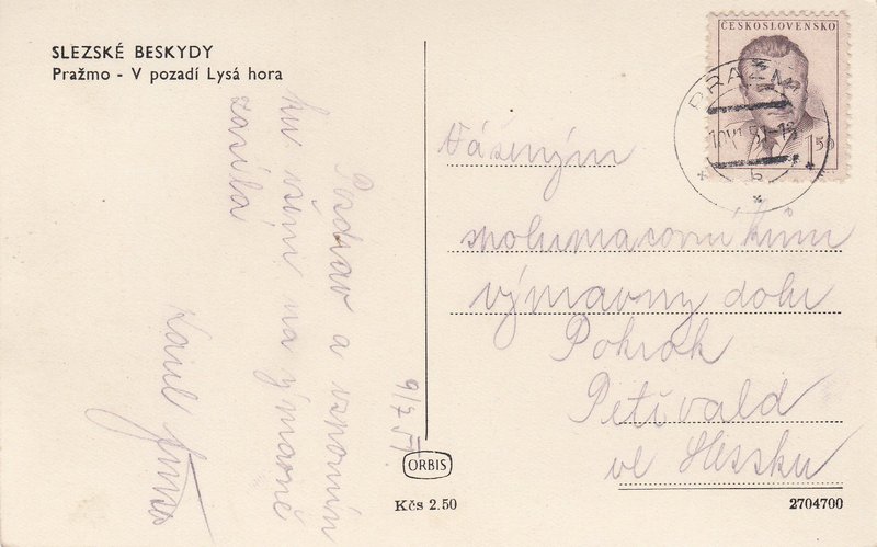 SLEZSKÉ BESKYDY - Pražmo - V pozadí Lysá hora