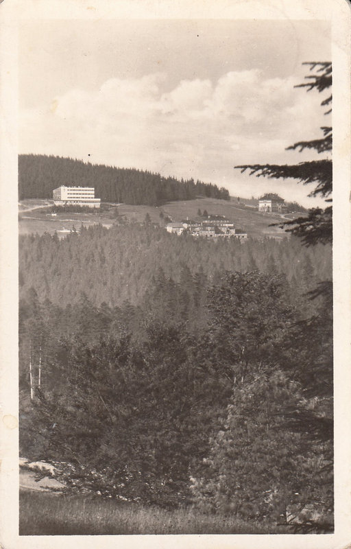 Turistická útulna u Daňků a hotel Sulov Beskydy - Bílý Kříž, 943 m n. m. Veřejná hovorna, p. Staré Hamry