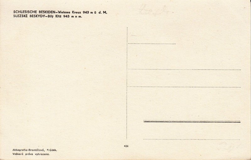Slezské Beskydy-Bílý Kříž 943 m n m.