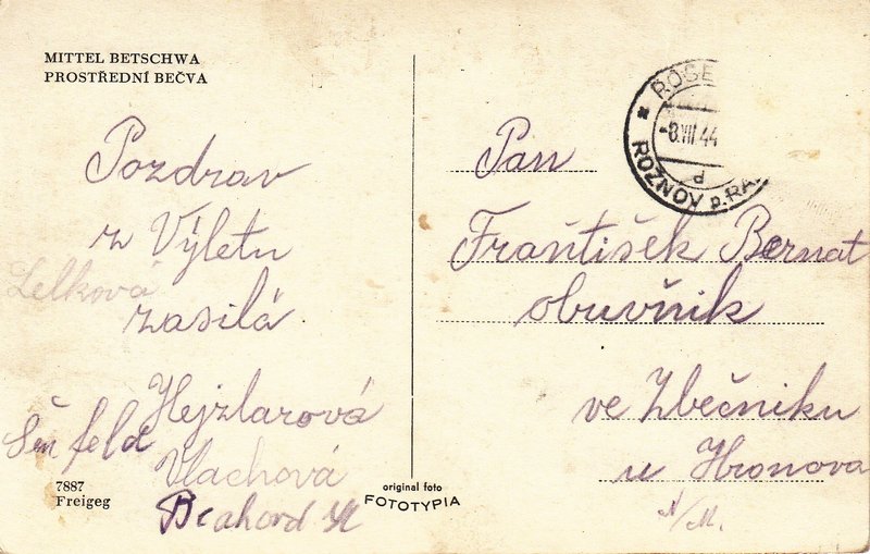 MITTEL BETSCHWA - PROSTŘEDNÍ BEČVA