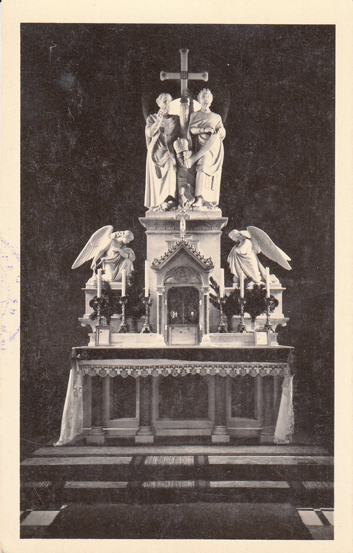 Altar in der Kapelle d. Hlg. Cyrill und Method am Radhoscht - Oltář v kapli sv. Cyrila a Metoděje na Radhošti 