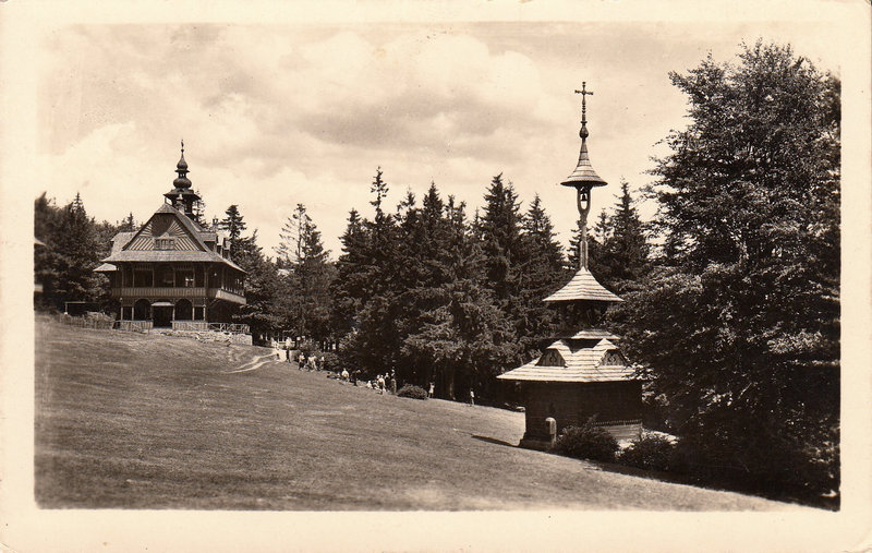 MORAVSKOSLEZSKÉ BESKYDY - Československé hotely n. p. - Pustěvně na Radhošti - Útulna Maměnka a valašská zvonička