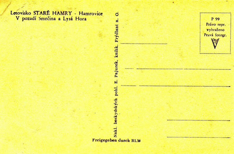 Letovisko STARÉ HAMRY -Hamrovice