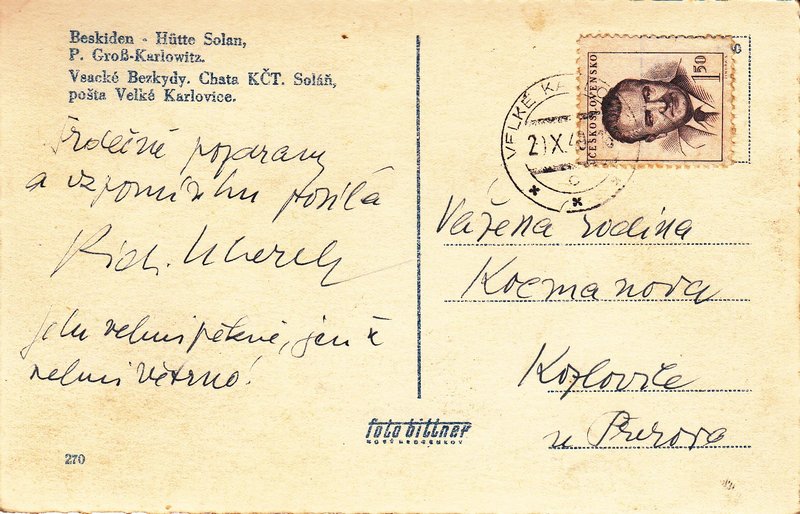 Vsacké Beskydy. Chata KČT. Soláň