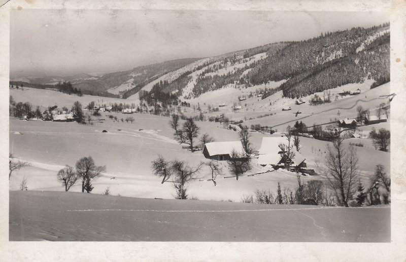 VELKÉ KARLOVICE - Údolí "Podťaté" v zimě