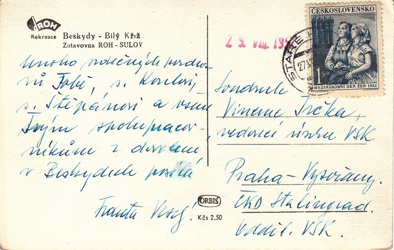 Beskydy - Bílý Kříž - Zotavovna ROH - SULOV