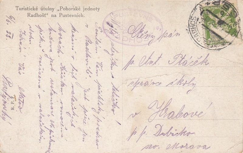 Turistické útulny "Pohorské jednoty Radhošť" na Pustevních