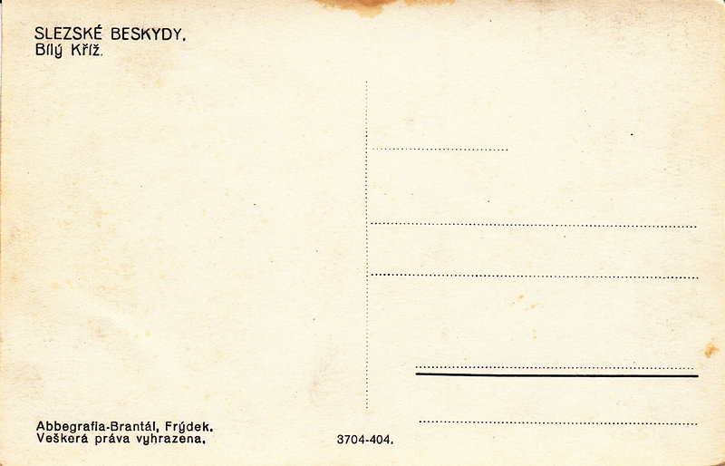 SLEZSKÉ BESKYDY. - Bílý Kříž.