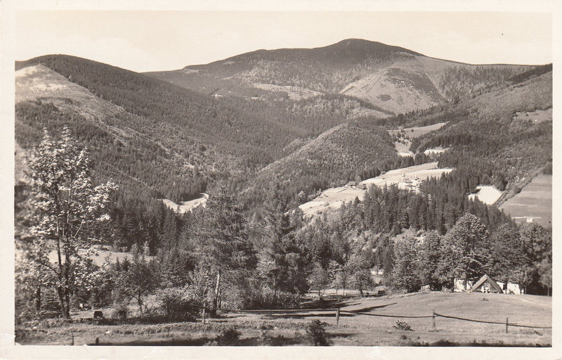 Lysá hora 1325 m n. m. - Pohled z údolí Ostravice.