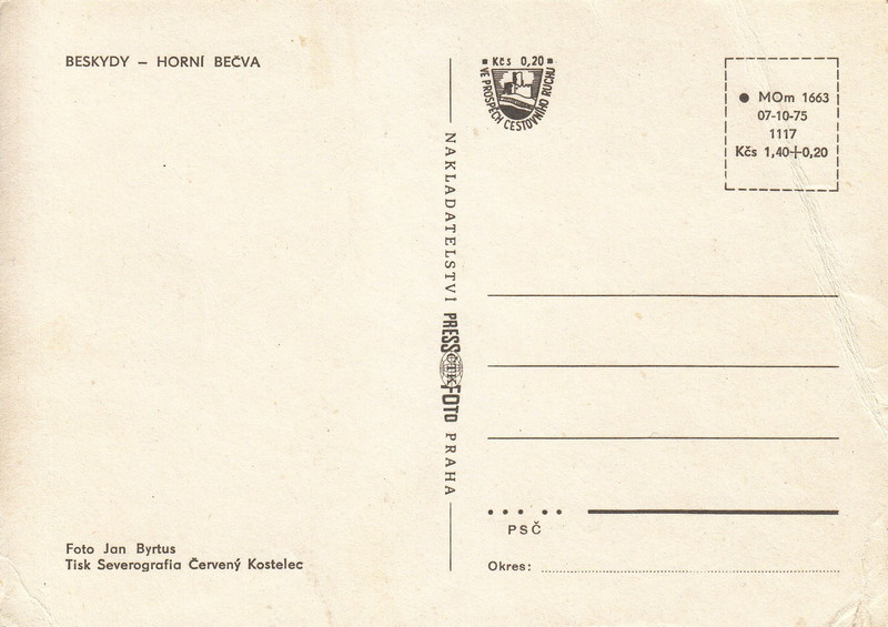 BESKYDY - HORNÍ BEČVA