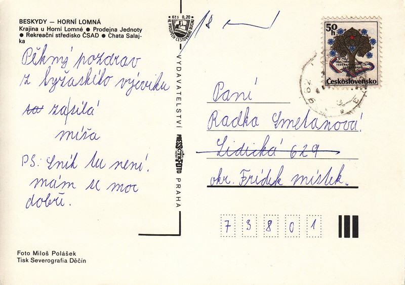 BESKYDY - HORNÍ LOMNÁ