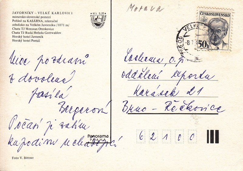 JAVORNÍKY - VELKÉ KARLOVICE