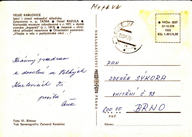 VELKÉ KARLOVICE