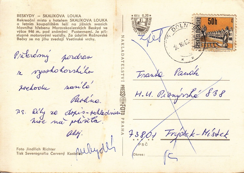 BESKYDY - SKALÍKOVA LOUKA