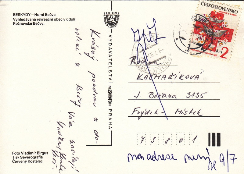 BESKYDY - Horní Bečva