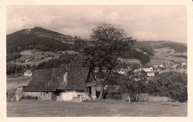 Häuschen on Ober Befschwa. - Chaloupka z Horní Bečvy.