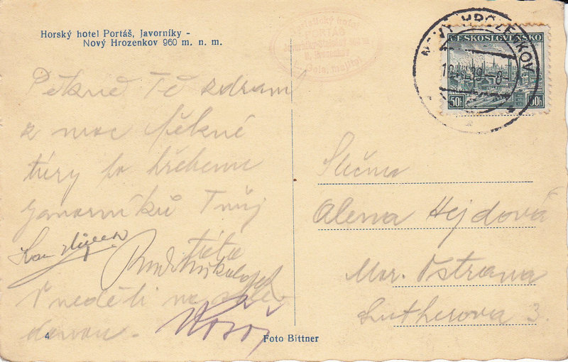 Horský hotel Portáš, Javorníky - Nový Hrozenkov 960 m. n. m.
