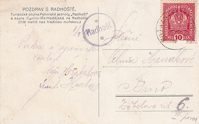 POZDRAV S RADHOŠTĚ