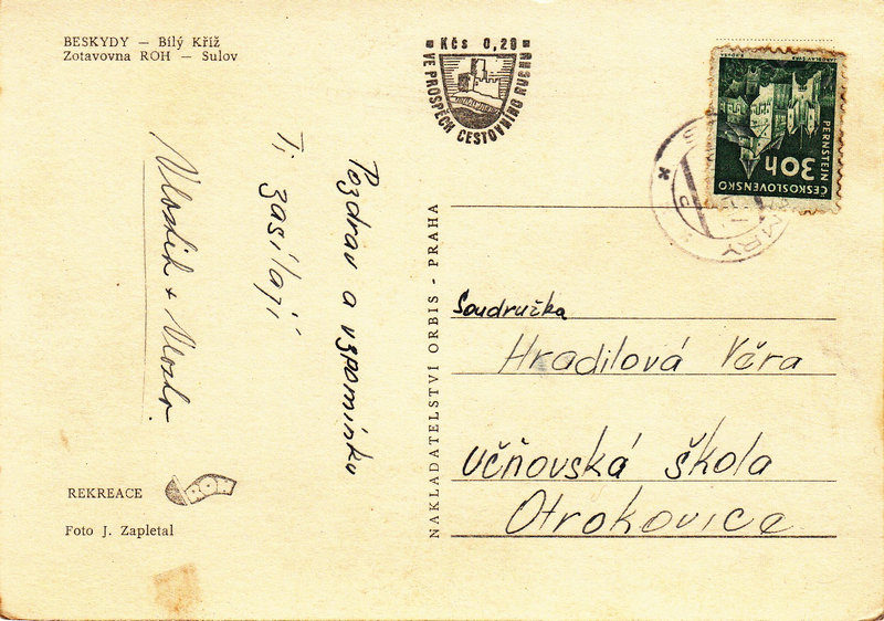 BESKYDY - Bílý Kříž - Zotavovna ROH - Sulov