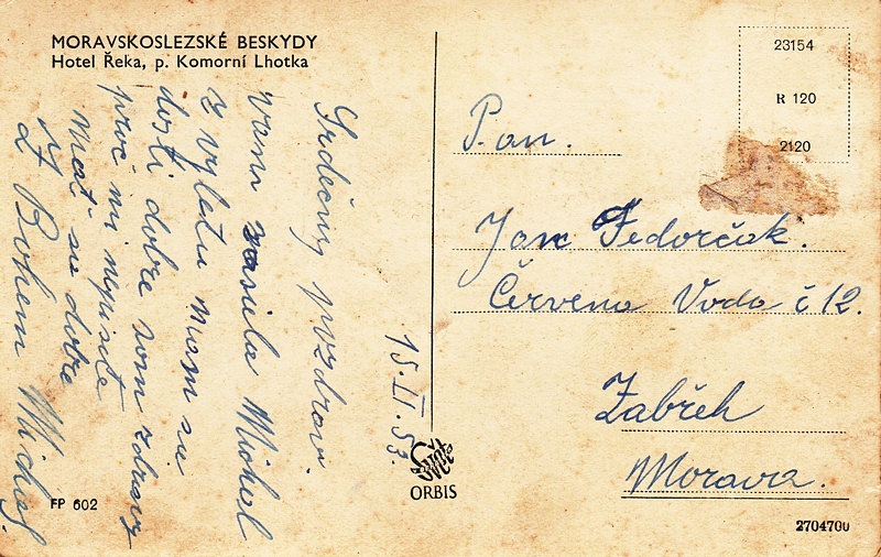 MORAVSKOSLEZSKÉ BESKYDY - Hotel Řeka, p. Komorní Lhotka