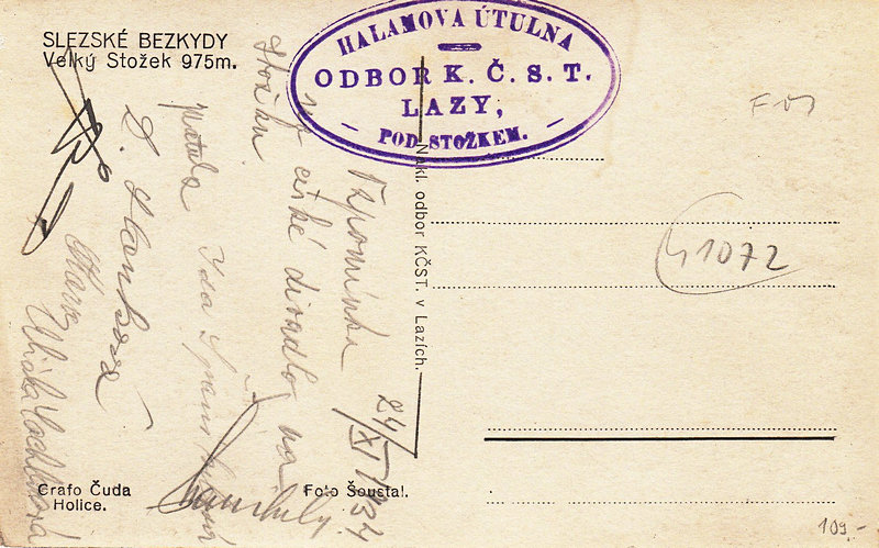 SLEZKÉ BEZKYDY -Velký Stožek 975m.