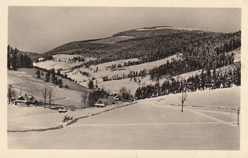 Trawny - Aussicht von der Visalaje, Travný - Pohled od Visalají 