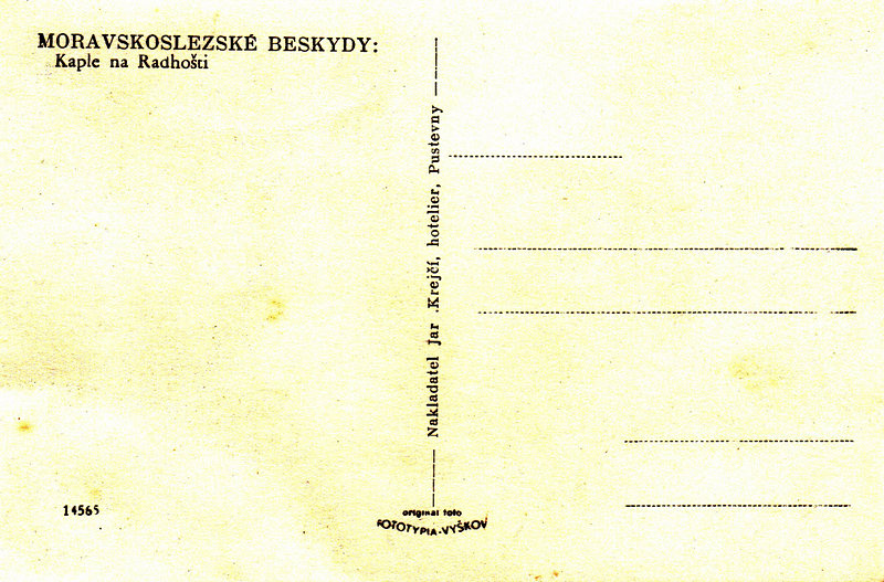 MORAVSKOSLEZSKÉ BESKYDY - Kaple na Radhošti 