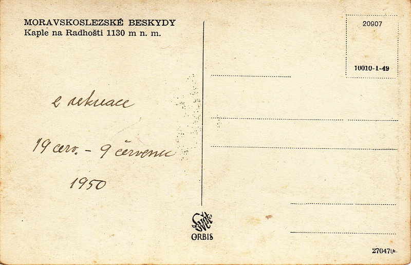 MORAVSKOSLEZSKÉ BESKYDY Kaple na Radhošti 1130 m n.m. 