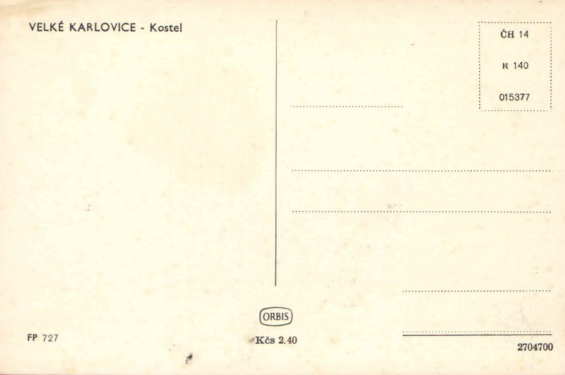 VELKÉ KARLOVICE - Kostel