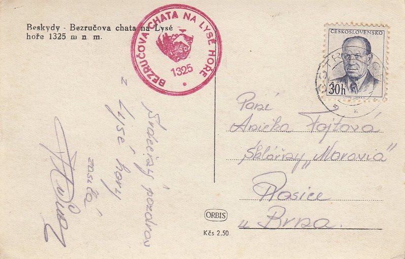 Beskydy - Bezručova chata na Lysé hoře 1325 m n. m. 