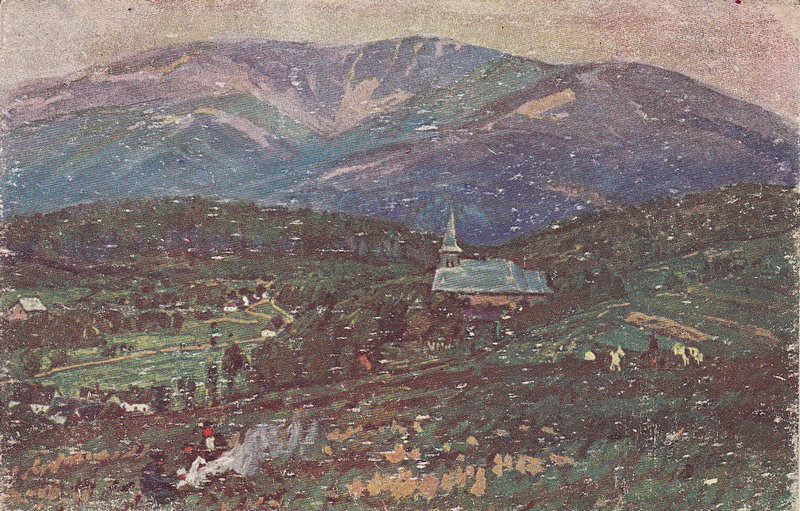 Staré Hamry - v pozadí Smrk