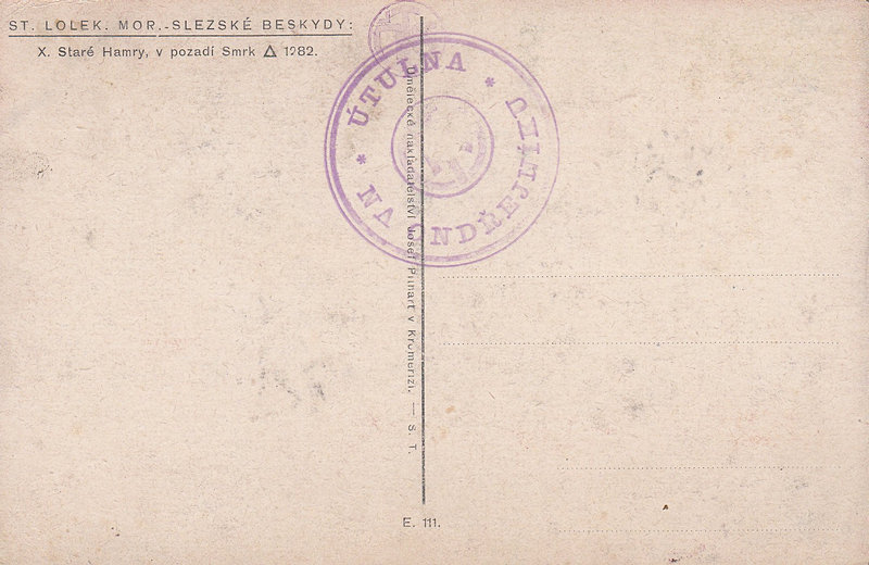 Staré Hamry - v pozadí Smrk